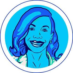 Illustration of Natalie Moore's headshot