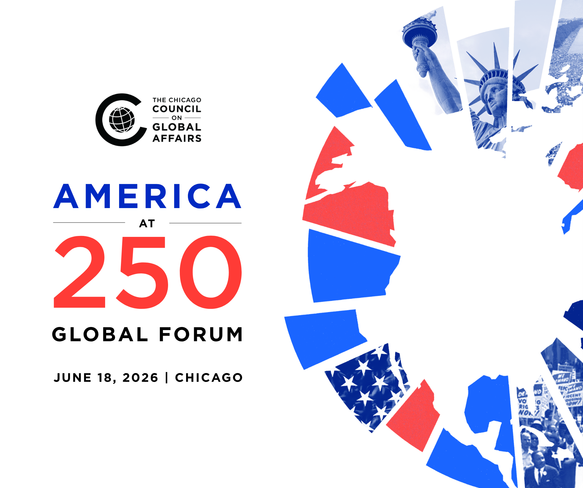 America at 250 Global Forum social media graphic