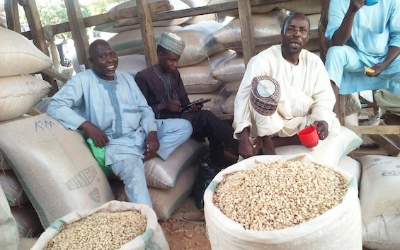 Man at a market in Kano, Nigeria