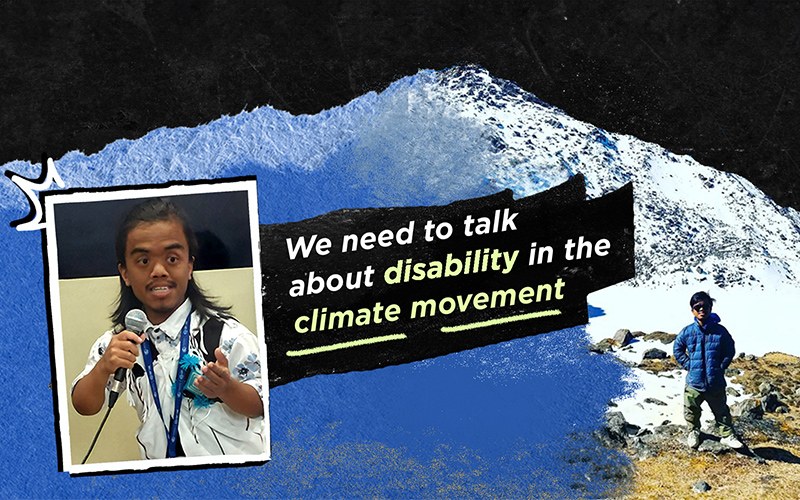 Climate activist Umesh Balal Magar on disability in the climate movement
