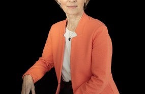 A headshot of Ursula von der Leyen.