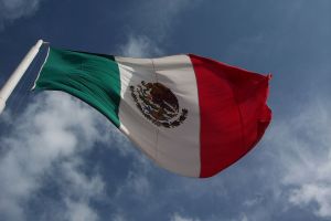 Flag of Mexico. 