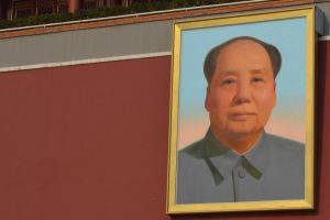 Portrait of Mao Zedong in Tian'anmen Square, Beijing, China