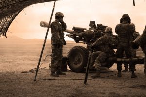 soldiers from the US army complete drills