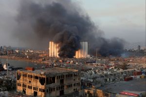 Image of the explosion in Lebanon. 