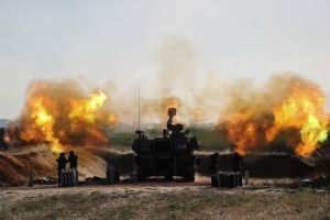 Israeli rockets launch