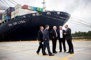 U.S. Secretary of Agriculture Sonny Perdue Canadian Agriculture Minister Lawrence MacAulay and Mexican Secretary of Agriculture José Calzada Rovirosa in Savannah.