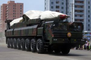 North Korea's ballistic missile on North Korea Victory Day in 2013