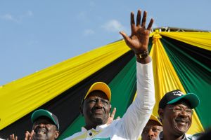 President Ruto waving to crowd