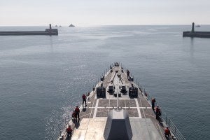 a ship in the waters near Taiwan