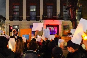 China Anti-Covid Protest in London