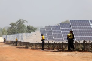 Solar panels in Africa