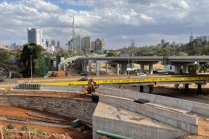 African construction site