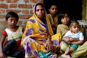 Shyamakali and her children.