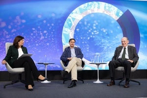 Leslie Vinjamuri, Rana Mitter, John Mearsheimer on the Council stage