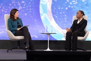 Leslie Vinjamuri and Comfort Ero