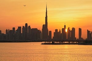 The skyline of Dubai, United Arab Emirates