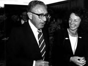 Henry Kissinger and Margot Pritzker at a Council program