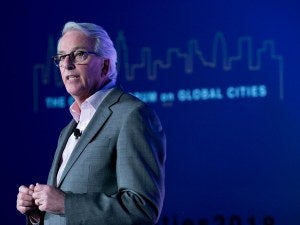 Ivo Daalder speaking on stage