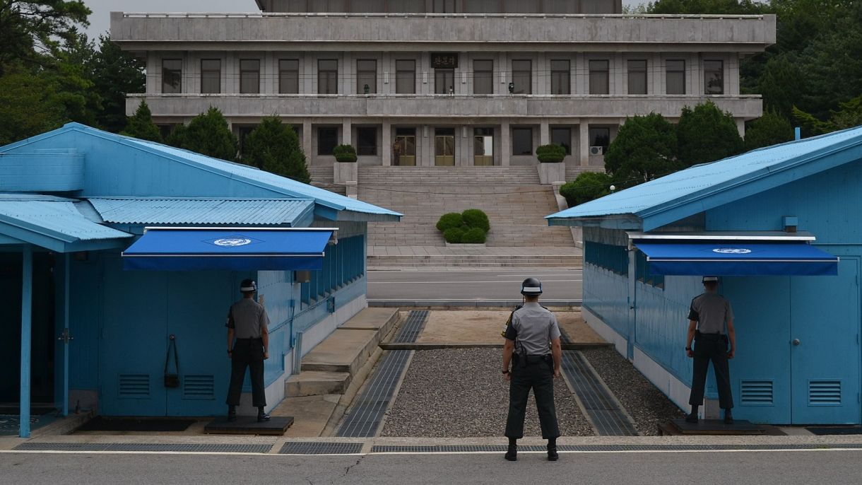 Korean Demilitarized Zone (DMZ) from the South Korean side.
