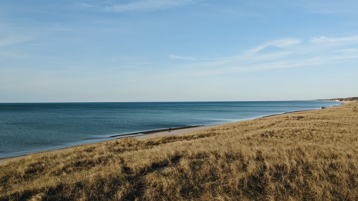Great Lakes shoreline.