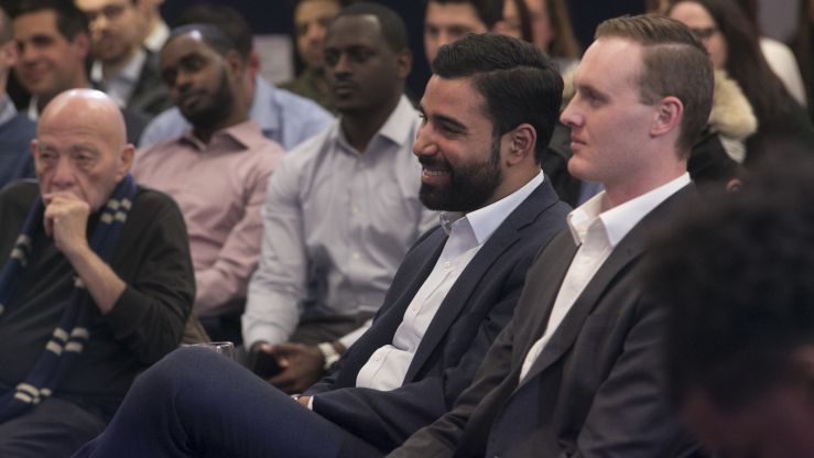 A group of members sitting in an event at the Council's Conference Center