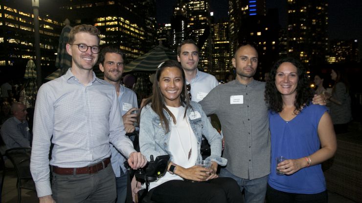 A group of Young Professional members at the 2019 YP Summer Soirée.