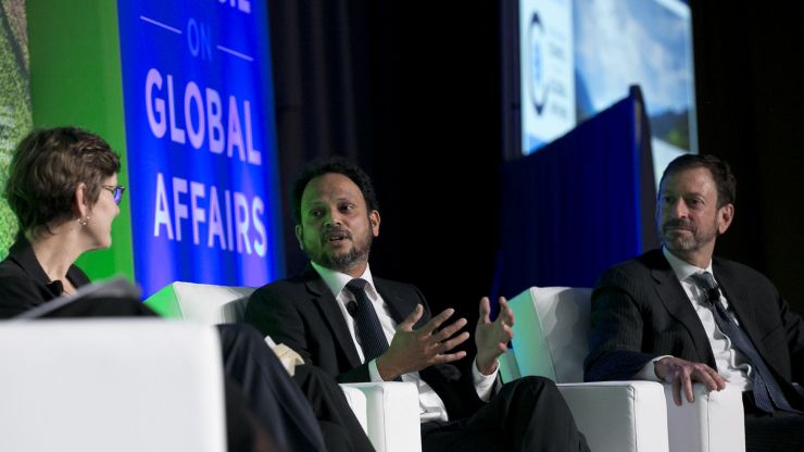 Speakers on-stage during the 2019 Global Food Security Symposium