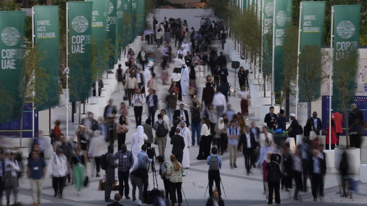 People attend COP28 in Dubai