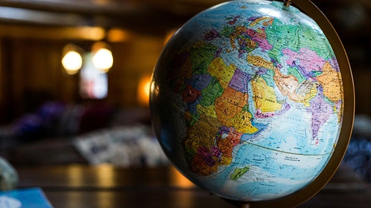 a world globe