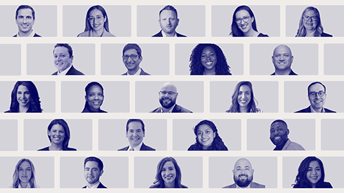 A collage of headshots