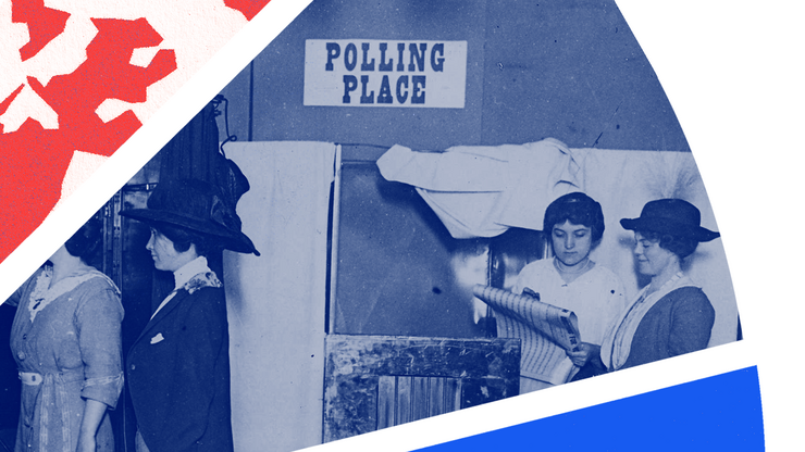 Image of American polling place.