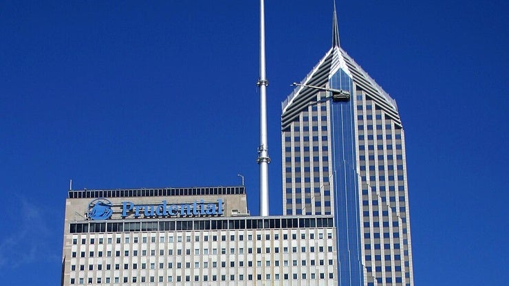 Exterior of the Prudential Towers