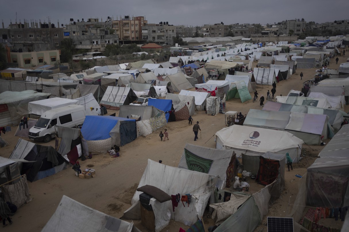Tents in Gaza