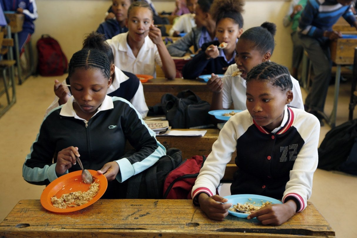 kids sitting at desk