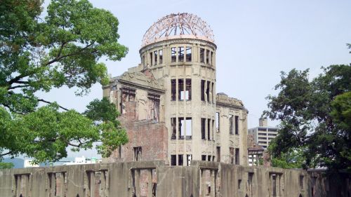 Atomic bomb dome (Genbaku Dome) in Hiroshima, Japan