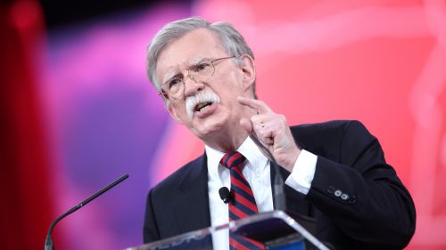 John Bolton speaking at an event in 2015.