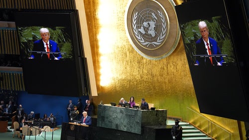 President Donald Trump speaks to the United Nations General Assembly