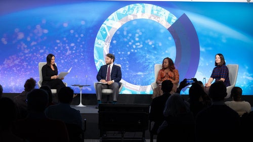 Speakers on the Council Stage