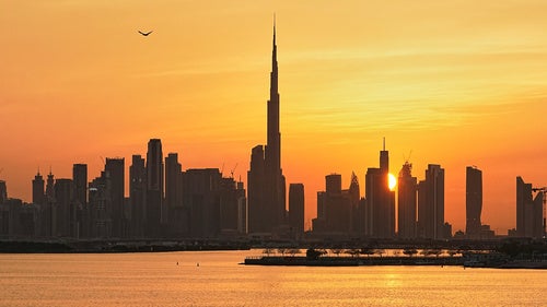 The skyline of Dubai, United Arab Emirates