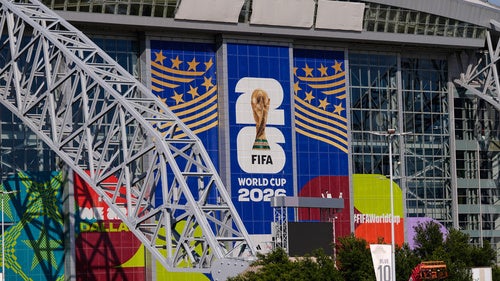 AT&T Stadium, where upcoming World Cup soccer matches are scheduled to be played