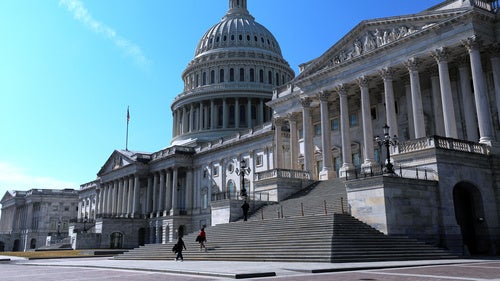 The U.S. Capitol is photographed Friday, Feb. 27, 2026, in Washington. 
