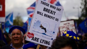 Anti-Brexit, People’s Vote march, London, October 19, 2019