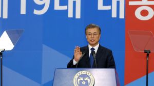 South Korean president Moon Jae-in