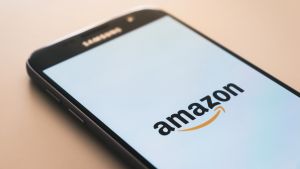 Amazon on a Samsung mobile phone screen