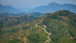 Aerial view of The Great Wall of China