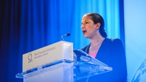 Susan Rice speaking at the 2014 Global Food Security Symposium