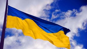 The flag of Ukraine