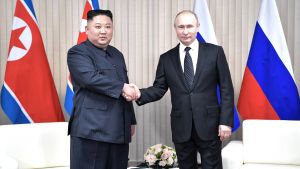 Kim Jong-un and Vladimir Putin
