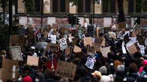 Black Lives Matter protests in June, 2020.